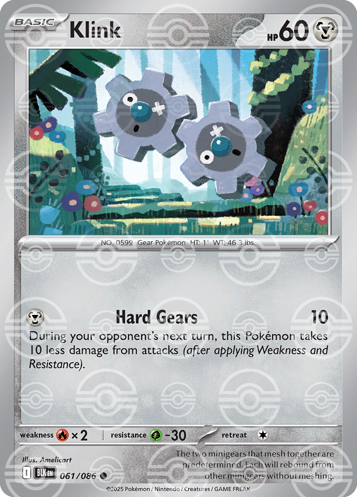 Klink (Poke Ball Pattern) 061/086 — Black Bolt
